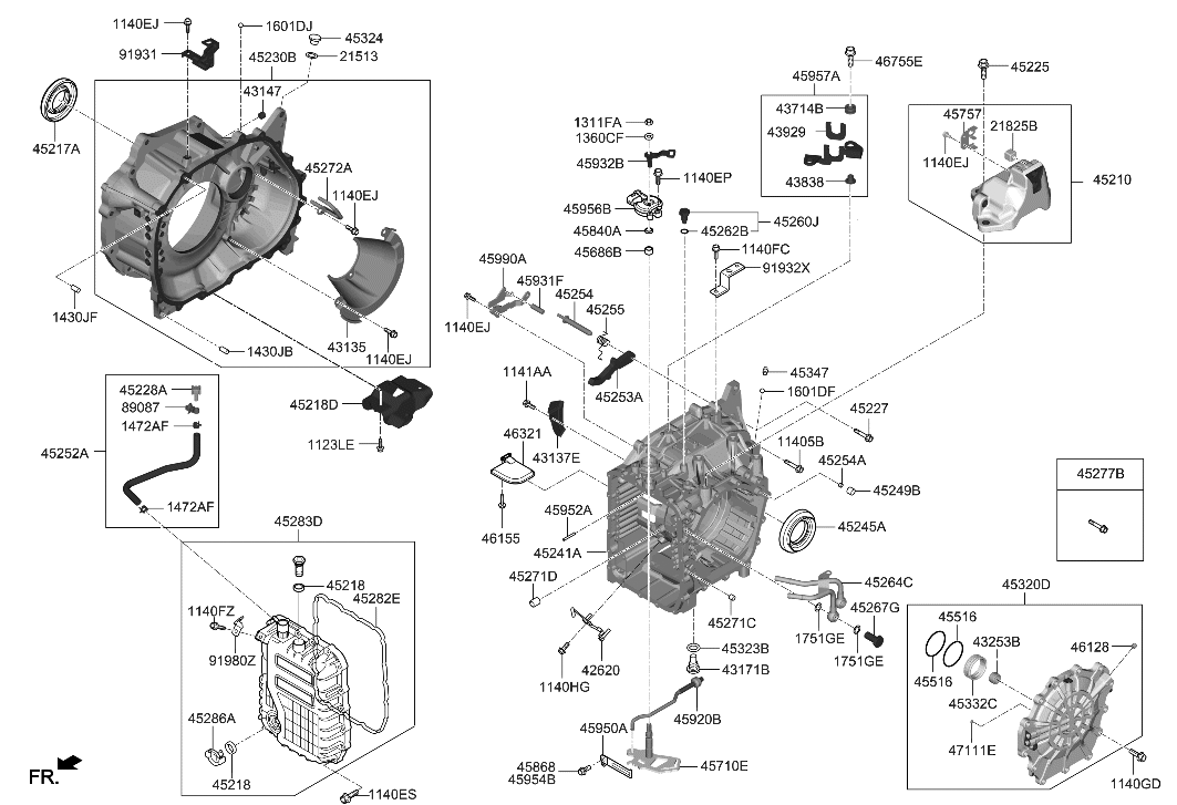 Hyundai 45211-3F850 Bracket Assembly-Transmission Support