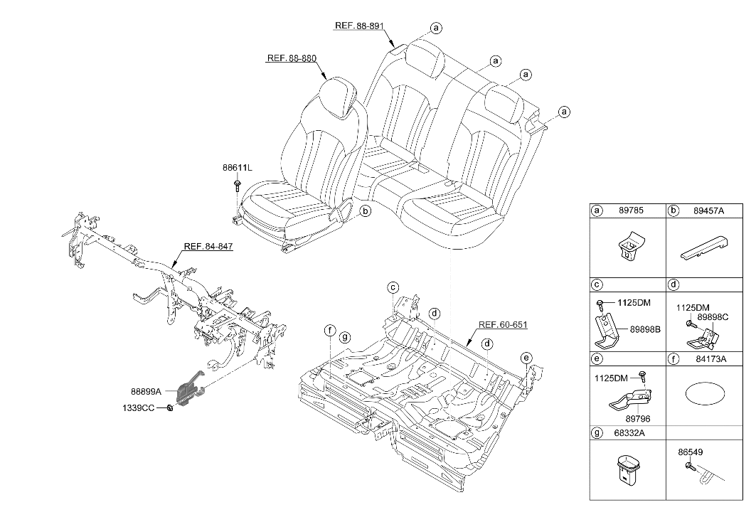 Hyundai 88899-B1100 ECU-Pre Seatbelt