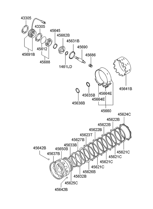 Hyundai 45664-22500 Bracket-Kick Down