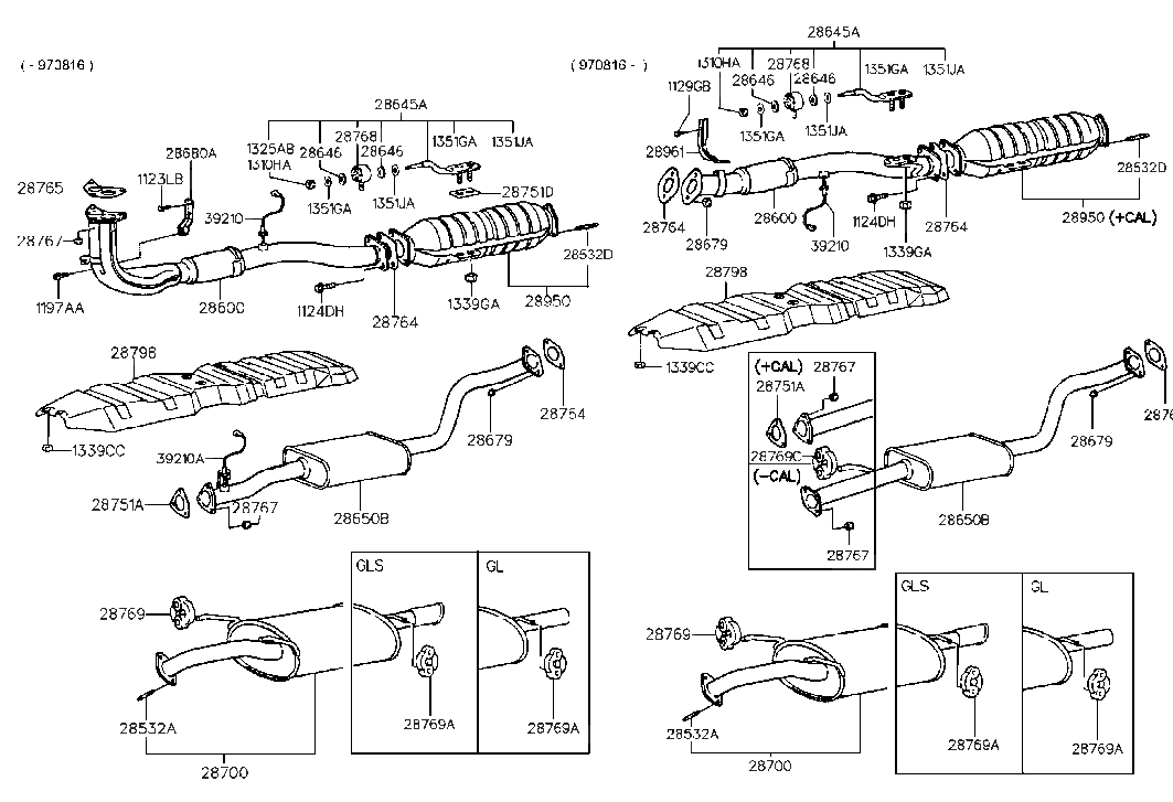 Hyundai 28700-29051 Tail With Muffler Pipe