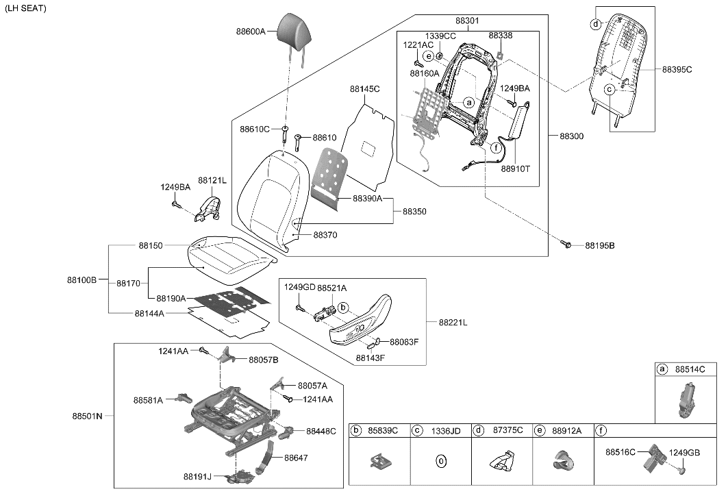 Hyundai 88700-I3100-NFU HEADREST ASSY-FRONT SEAT