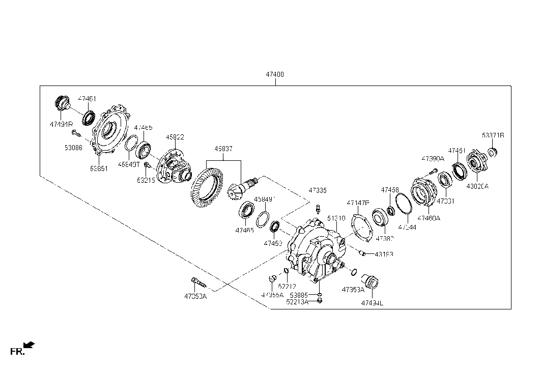 Hyundai 47390-4J000 Actuator Assembly