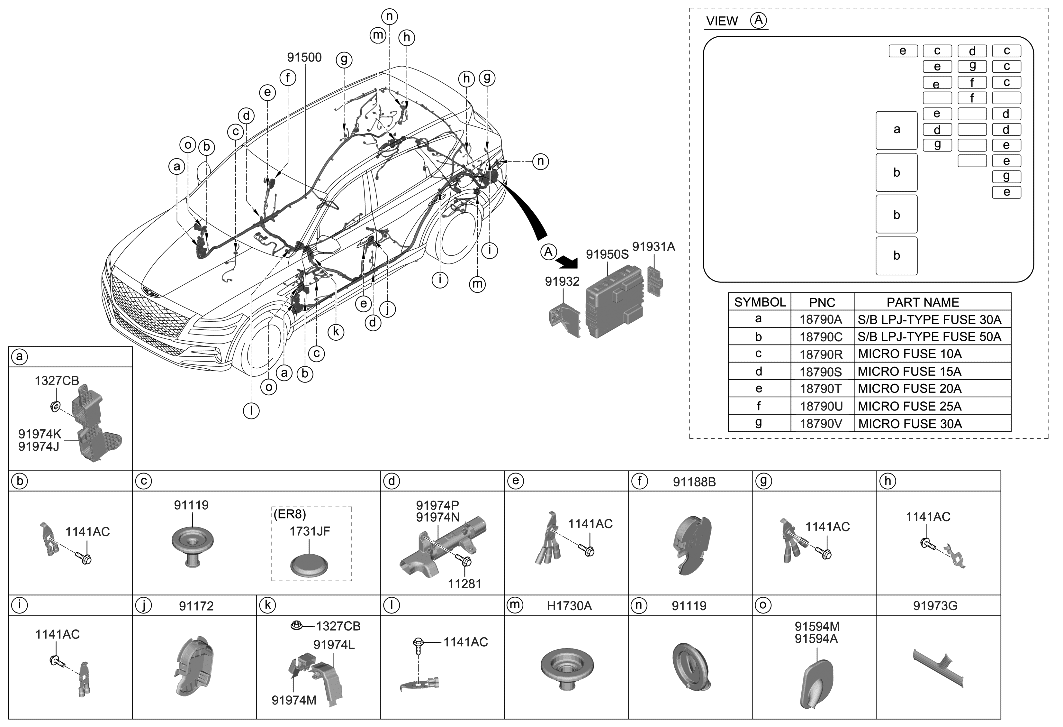 Hyundai 91981-B1080 Grommet