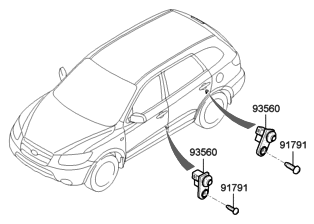2006 Hyundai Santa Fe New Body Style - Produced Before SEP.10.2006 (Korean) Switch Diagram 2