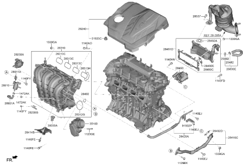 2022 Hyundai Santa Cruz Intake Manifold Diagram 2