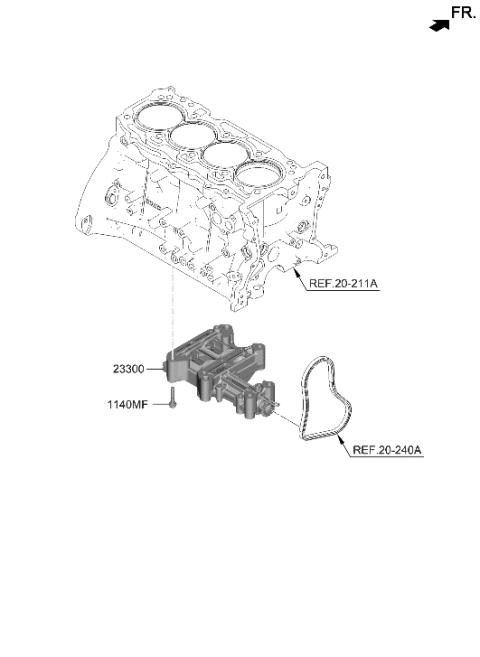 2023 Hyundai Santa Cruz Balancer Belt Train Diagram