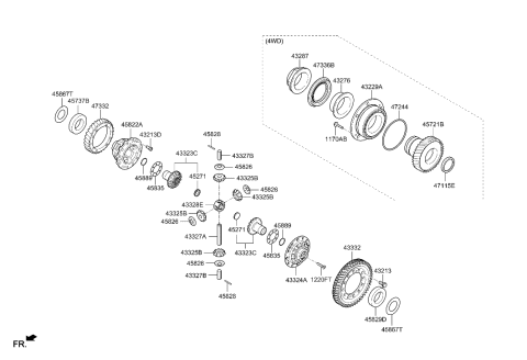 2022 Hyundai Santa Cruz Transaxle Gear-Manual Diagram 2