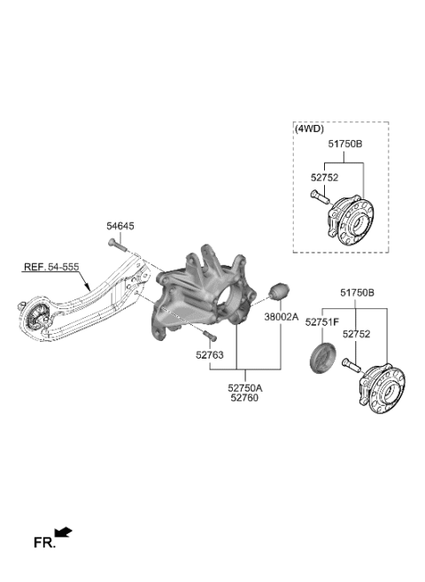 2023 Hyundai Santa Cruz Rear Axle Diagram