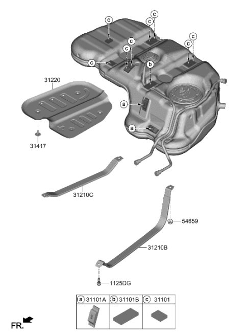 2022 Hyundai Santa Cruz Fuel System Diagram 2