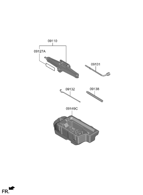 2022 Hyundai Santa Cruz OVM Tool Diagram