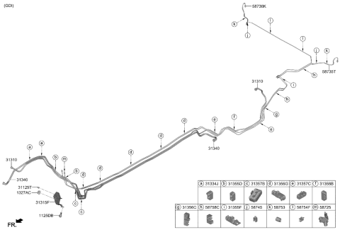 2022 Hyundai Santa Cruz Fuel Line Diagram 1