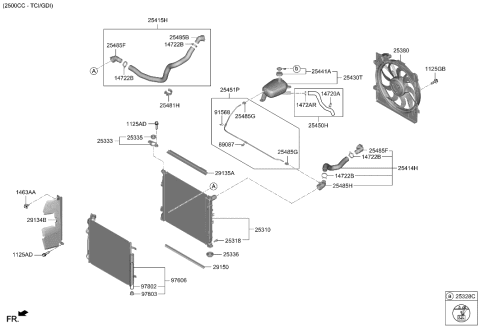 2023 Hyundai Sonata Engine Cooling System Diagram 2