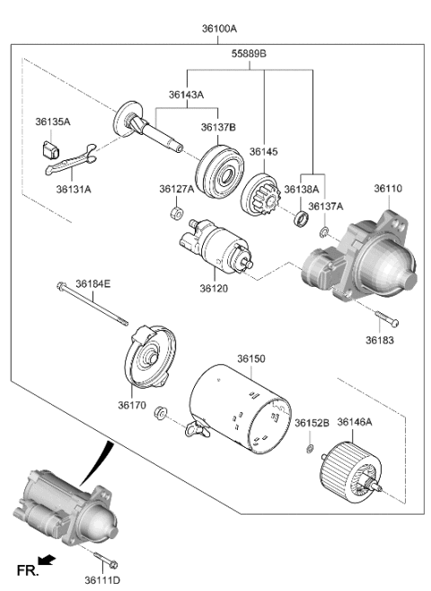 2023 Hyundai Sonata Starter Diagram 3