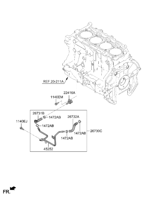 2023 Hyundai Sonata Rocker Cover Diagram 2