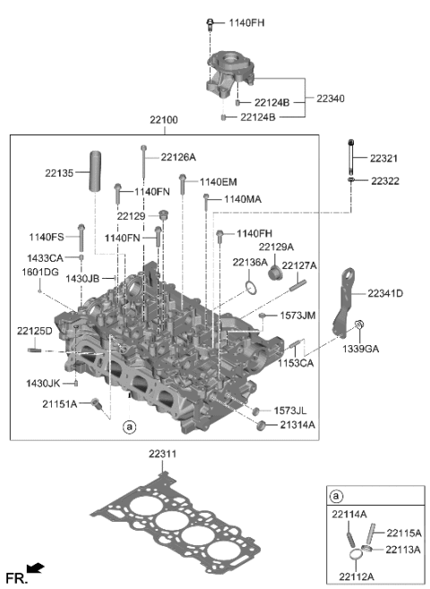 2023 Hyundai Sonata Cylinder Head Diagram 2