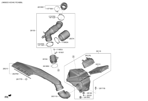 2023 Hyundai Sonata Bracket-Wiring MTG Diagram for 91931-L1220