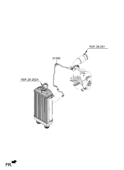 2006 Hyundai Accent VALVE ASSY-CHECK Diagram for 31620-L1000