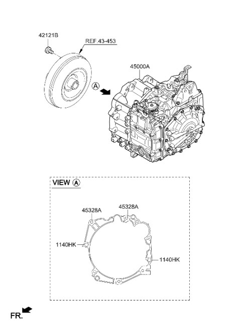 2023 Hyundai Sonata Transaxle Assy-Auto Diagram