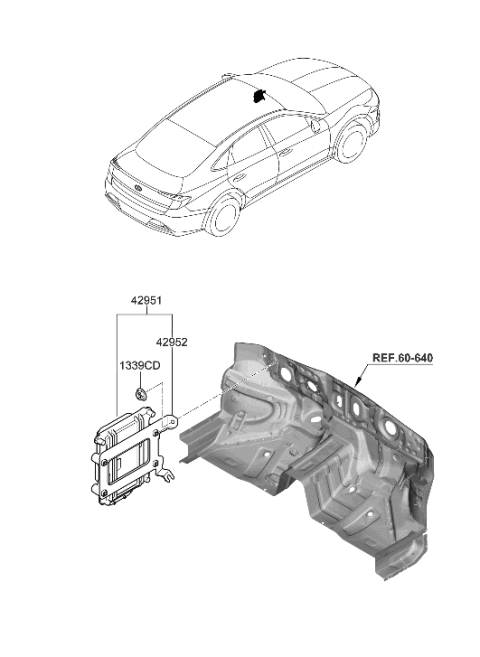 2023 Hyundai Sonata Auto Transmission Case Diagram 2