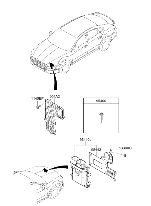 2023 Hyundai Sonata Transmission Control Unit Diagram