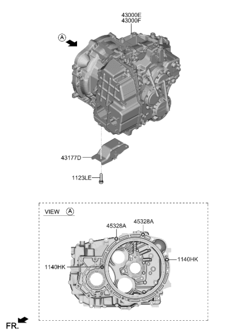 2023 Hyundai Sonata Transmission Assembly-DCT Diagram for 430F0-2N034
