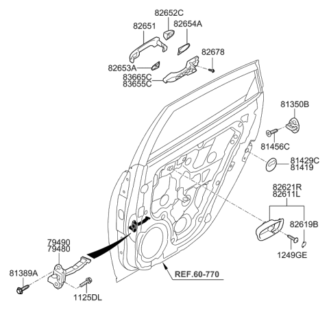 2006 Hyundai Elantra Rear Door Locking Diagram