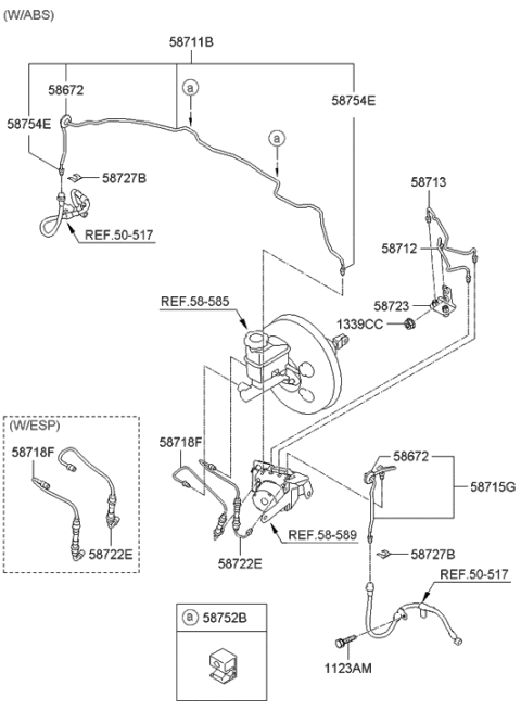 2006 Hyundai Elantra Brake Fluid Line Diagram 2