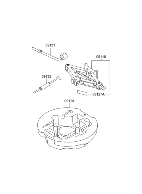 2010 Hyundai Elantra OVM Tool Diagram