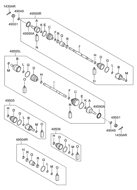 2009 Hyundai Elantra Drive Shaft Diagram