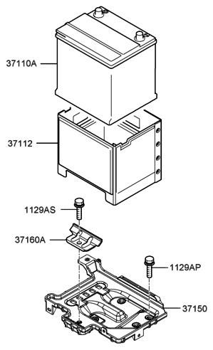 2009 Hyundai Elantra Battery & Cable Diagram