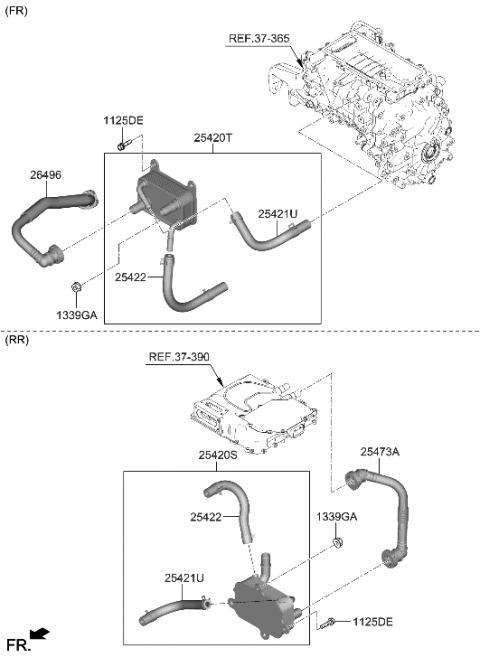 2023 Hyundai Ioniq 6 Oil Cooling Diagram