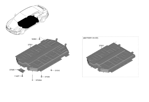 2023 Hyundai Ioniq 6 High Voltage Battery System Diagram 5