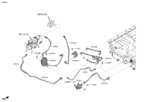 2023 Hyundai Ioniq 6 High Voltage Battery System Diagram 1