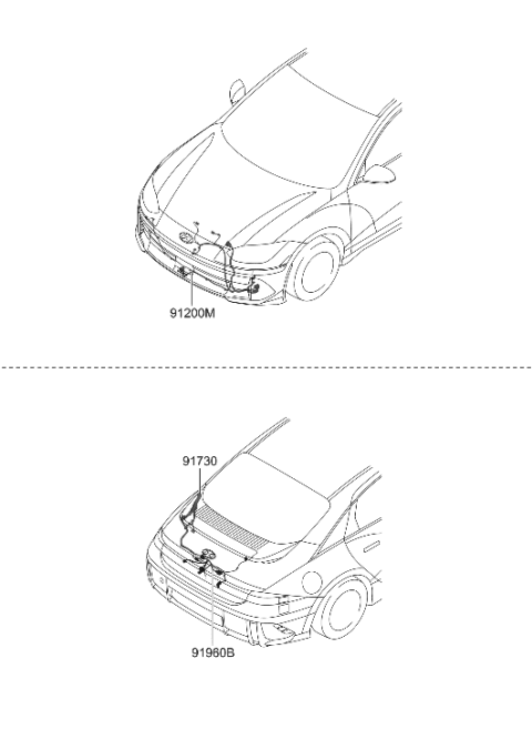 2023 Hyundai Ioniq 6 WIRING ASSY-TAIL GATE Diagram for 91650-KL080