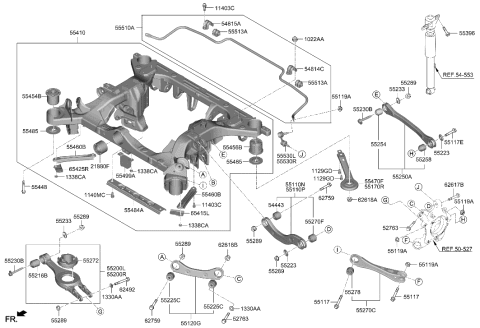 2023 Hyundai Ioniq 6 RAIL Diagram for 55460-GI500