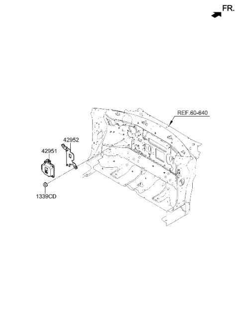2023 Hyundai Ioniq 6 Traction Motor & Gdu Assy Diagram 3