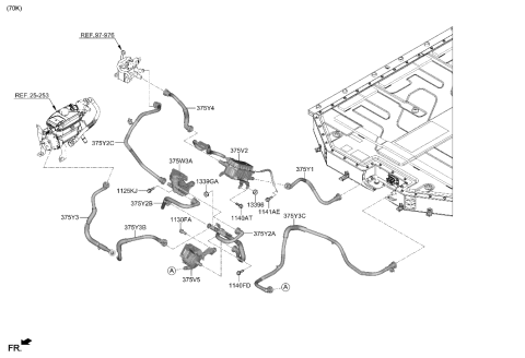 2023 Hyundai Ioniq 6 High Voltage Battery System Diagram 2