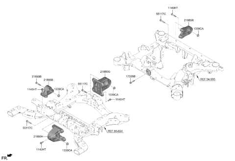 2023 Hyundai Ioniq 6 Mounting Diagram