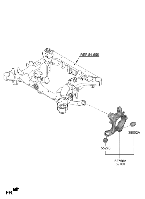 2023 Hyundai Ioniq 6 Rear Axle Diagram