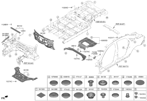 2023 Hyundai Ioniq 6 Isolation Pad & Plug Diagram