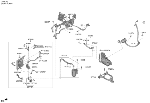 2023 Hyundai Ioniq 6 CONDENSER ASSY-WATER Diagram for 976W6-KL500