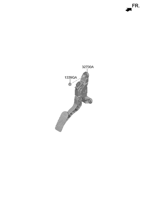 2023 Hyundai Ioniq 6 Accelerator Pedal Diagram