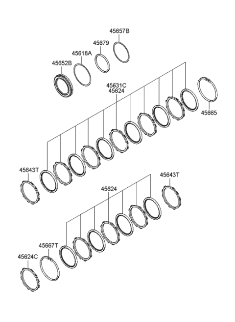 2007 Hyundai Entourage Transaxle Brake-Auto Diagram 1