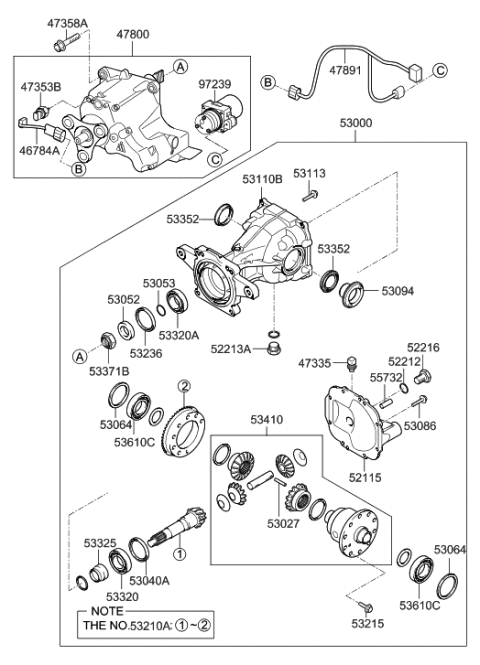 2014 Hyundai Tucson Rear Differential Diagram