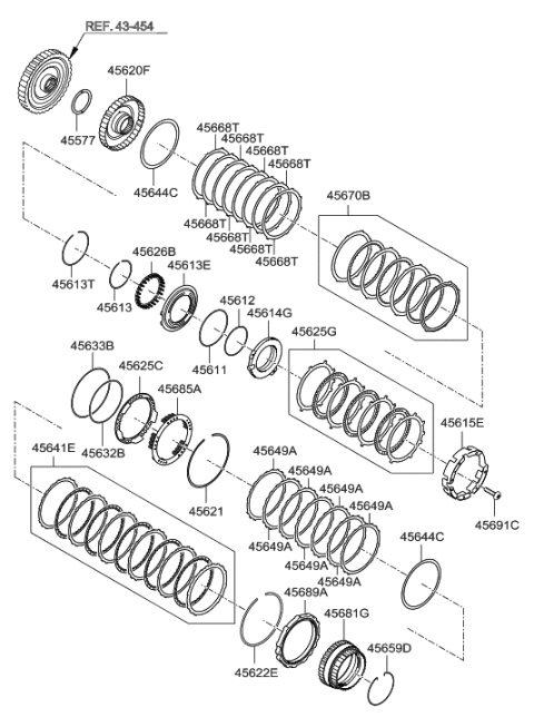 2014 Hyundai Tucson Transaxle Brake-Auto Diagram