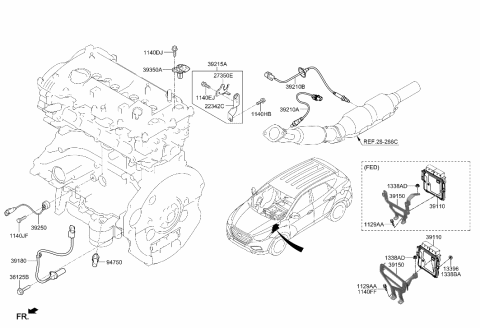 2014 Hyundai Tucson Electronic Control Diagram 1