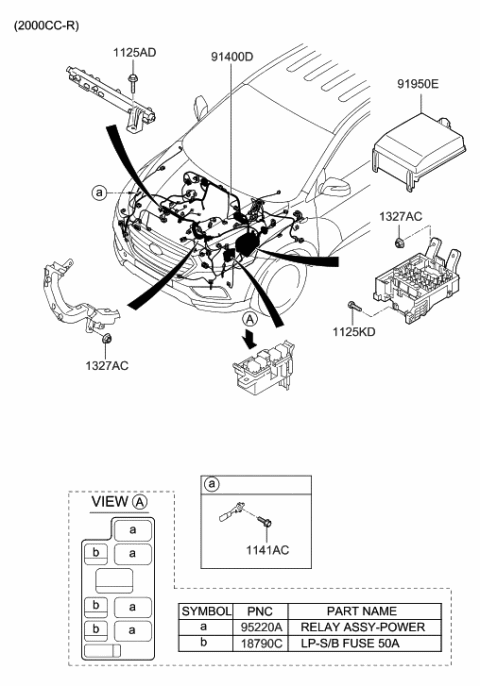 2014 Hyundai Tucson Front Wiring Diagram 1