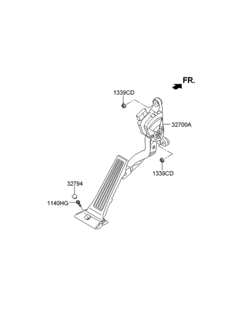 2014 Hyundai Tucson Accelerator Pedal Diagram