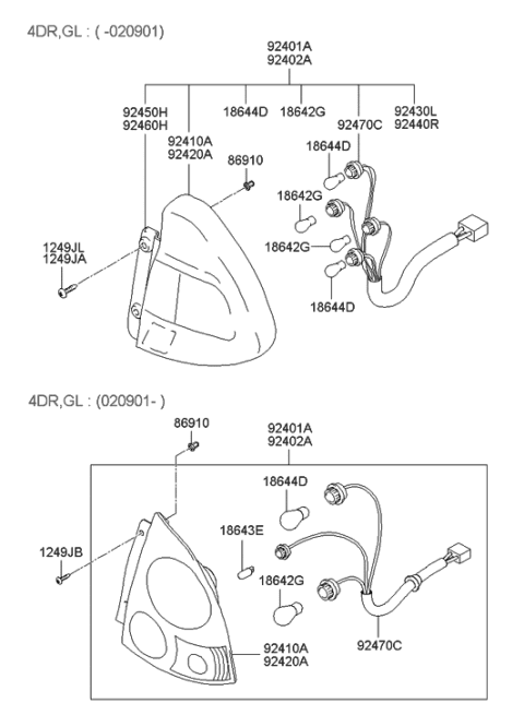 2000 Hyundai Accent Flange-Housing,LH Diagram for 92430-25000