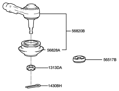 2005 Hyundai Accent Old Body Style Steering Linkage Diagram